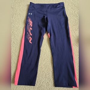 🌈 Under Armour HeatGear CROPPED Compression Leggings Size Medium
